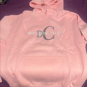 Women's Pink DC Hoodie Sweater